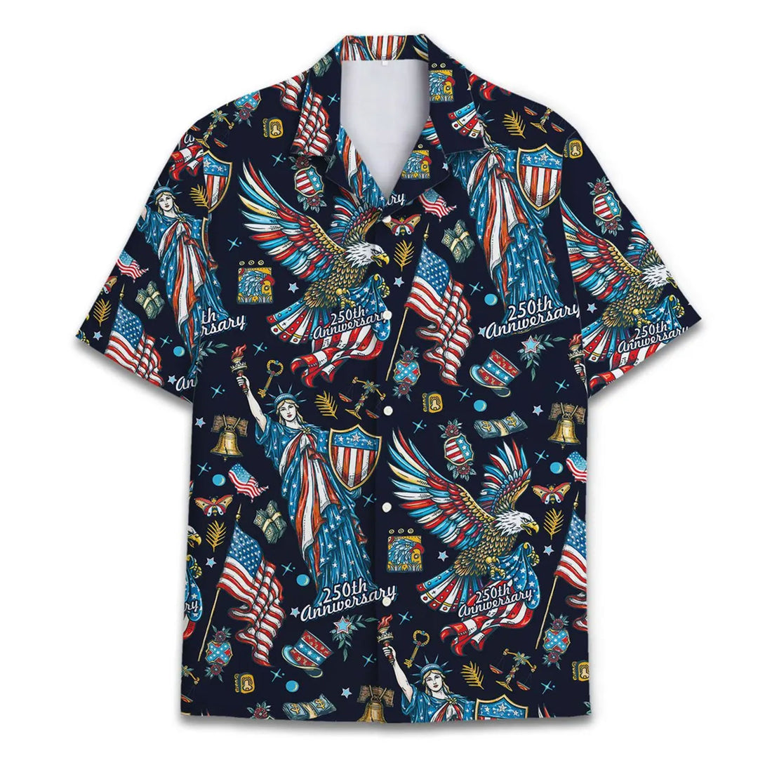 Declaration of Independence Shirt, 250th Anniversary Hawaiian Aloha Shirt
