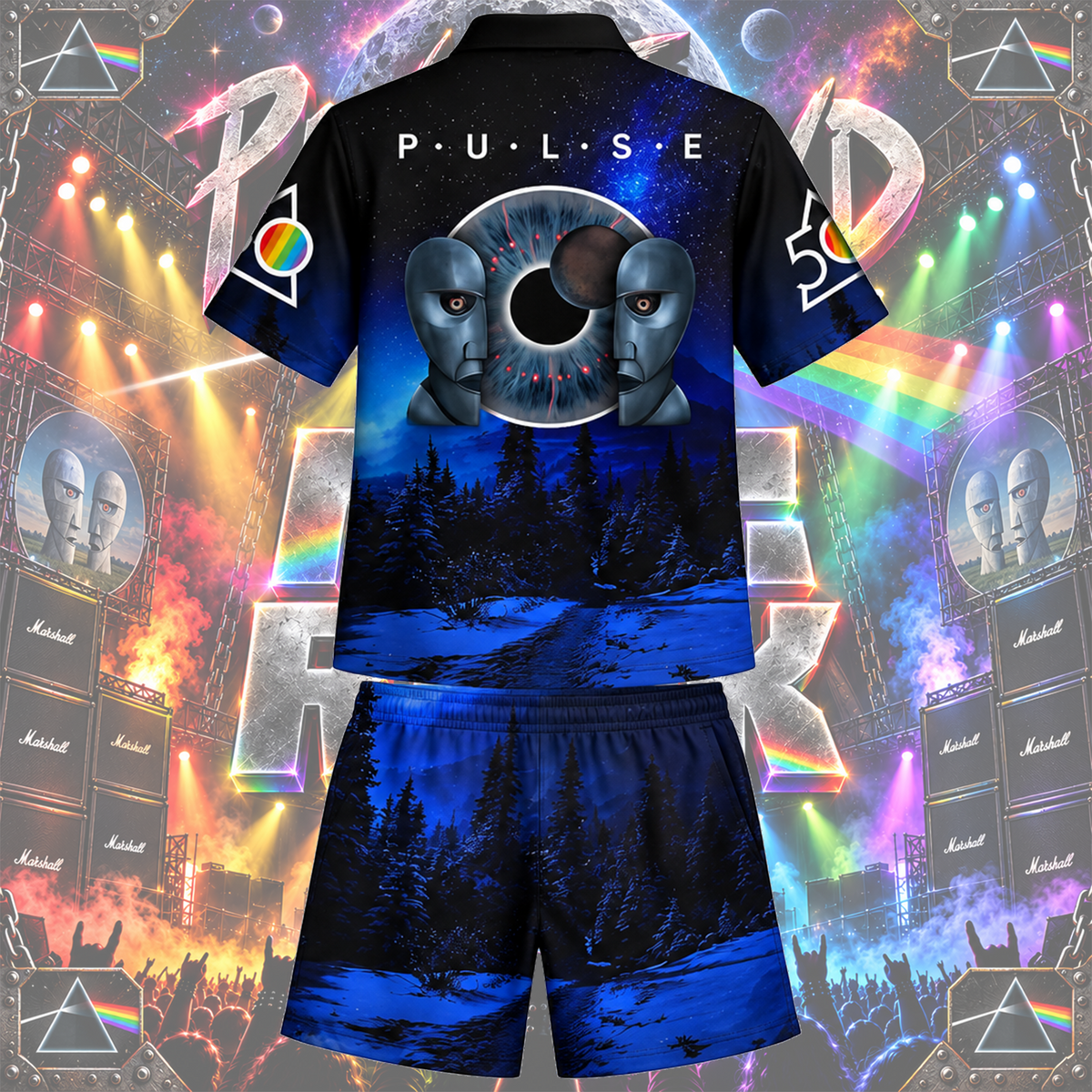 PFL 19102026-01 Men's Polo Shorts Set