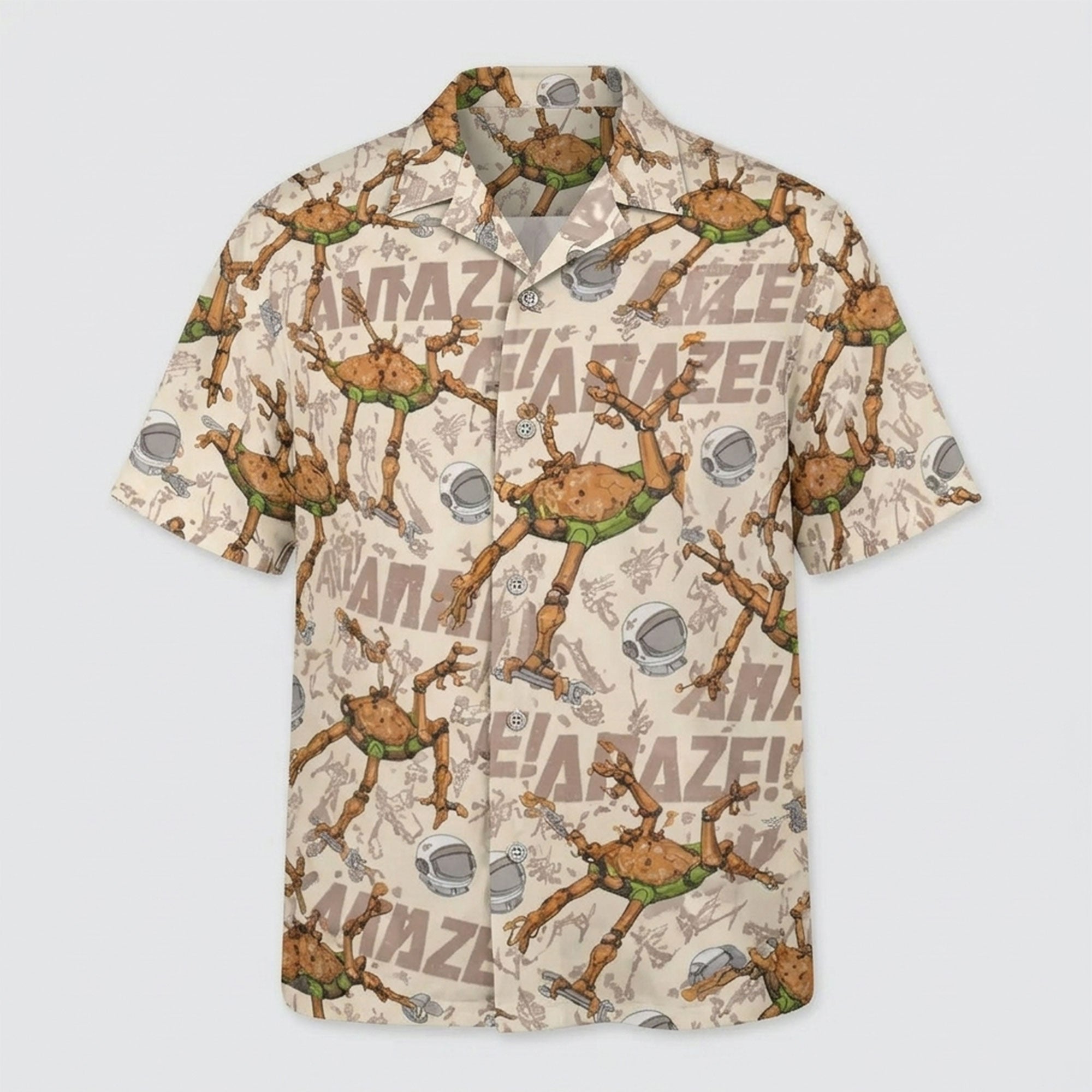 Funny Alien Hawaiian Shirt, Space Humor Aloha, UFO Sarcastic Shirt