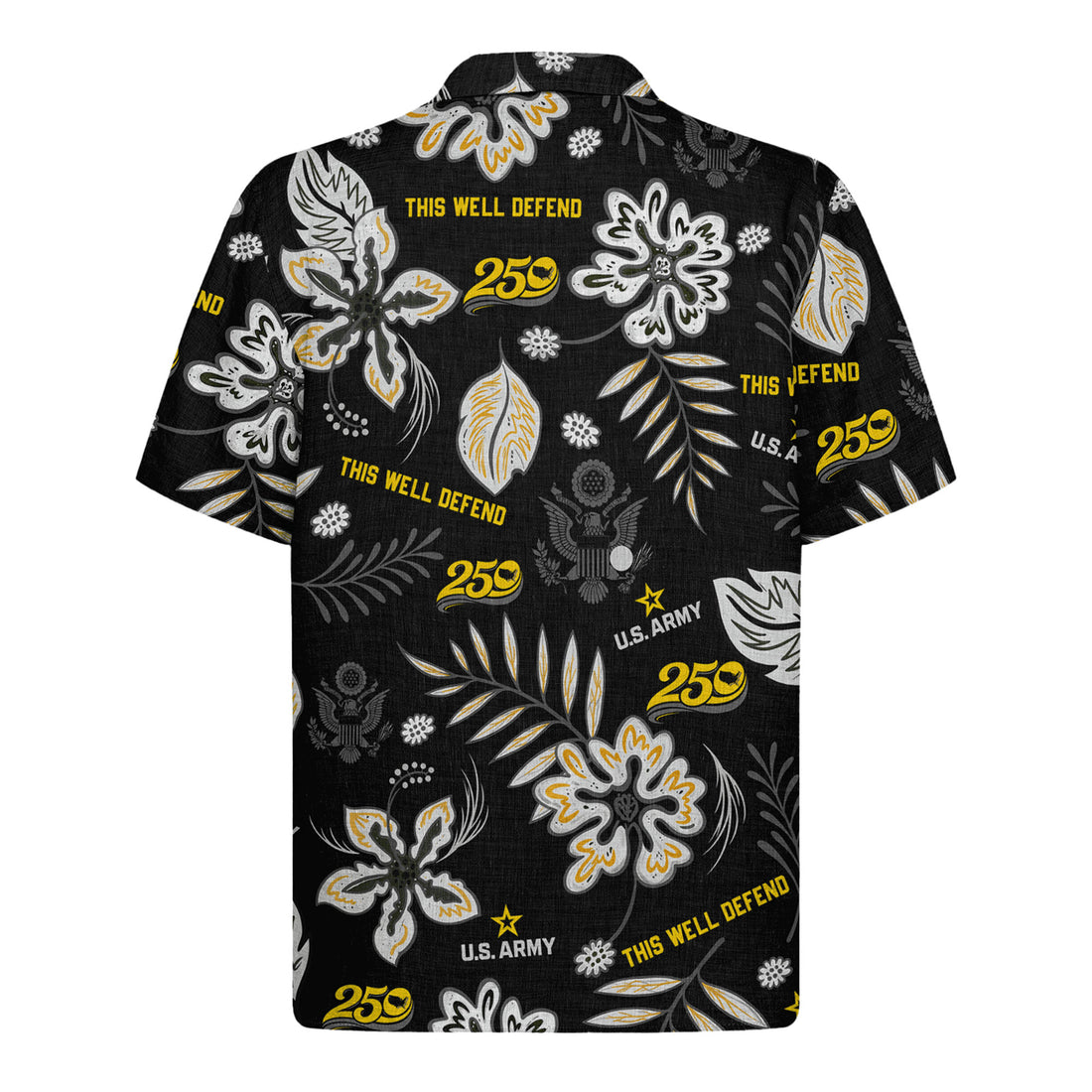 US Army Aloha Shirt, Patriotic 250th Anniversary Beach Shirt