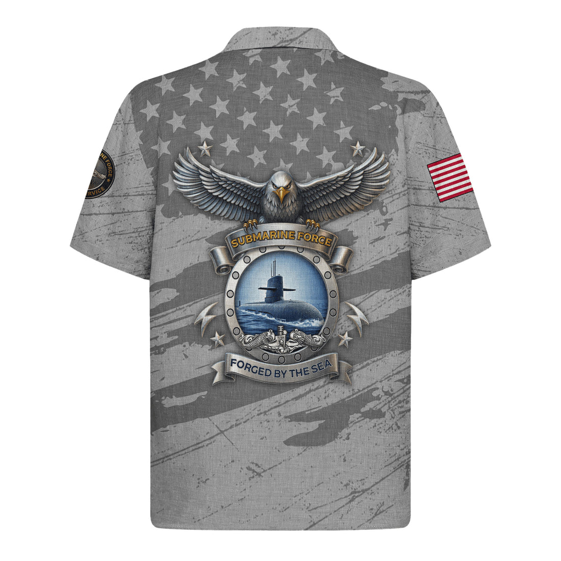 US Navy Submarine Hawaiian Shirt, Patriotic Military Aloha Beach Shirt