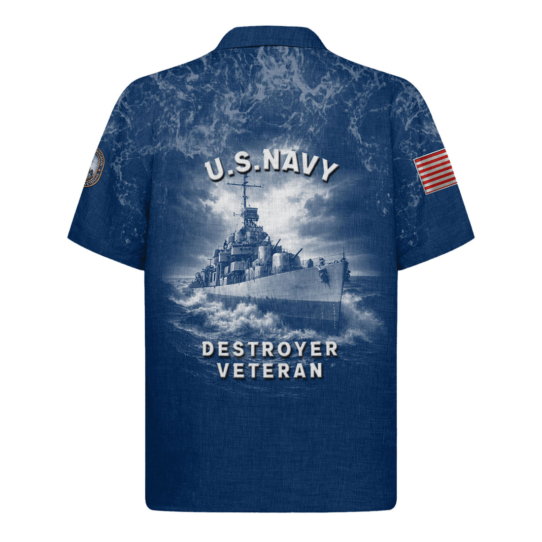 Tin Can Sailors Hawaiian Shirt, US Navy 250th Anniversary Aloha Shirt