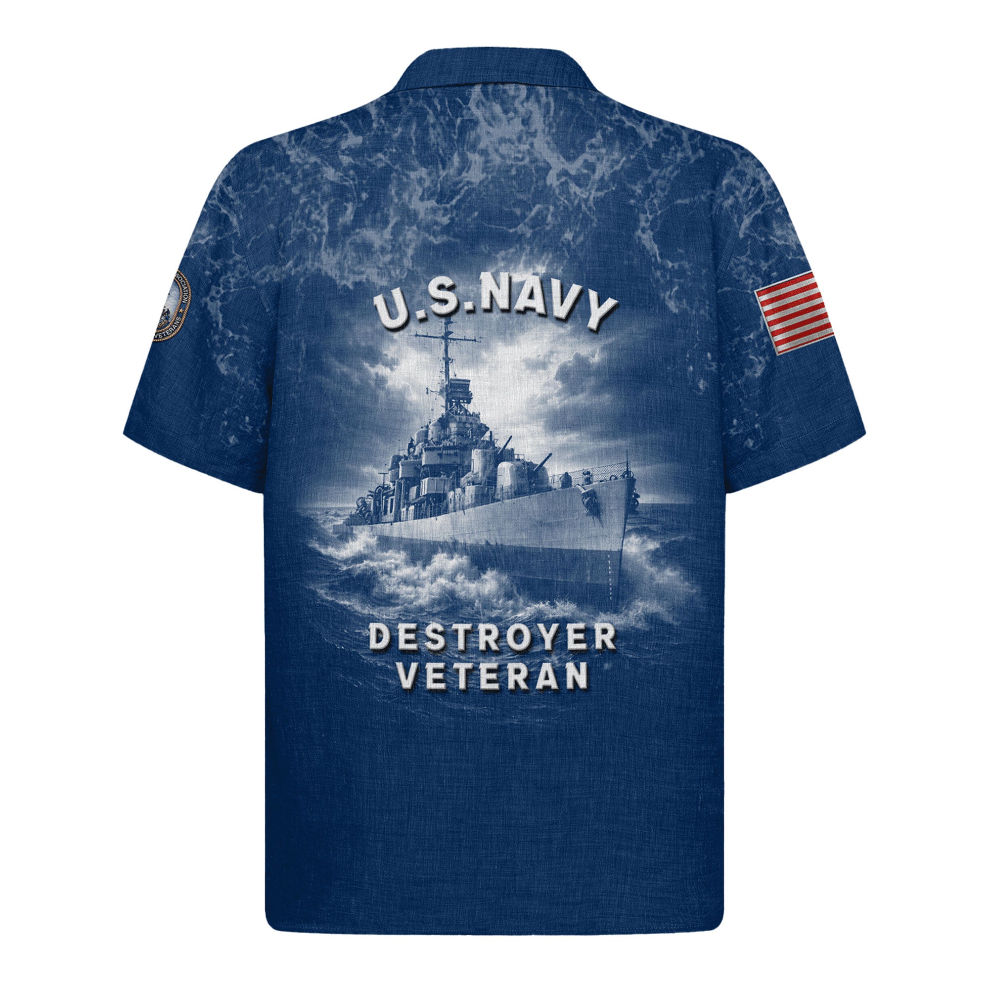 Tin Can Sailors Hawaiian Shirt, US Navy 250th Anniversary Aloha Shirt