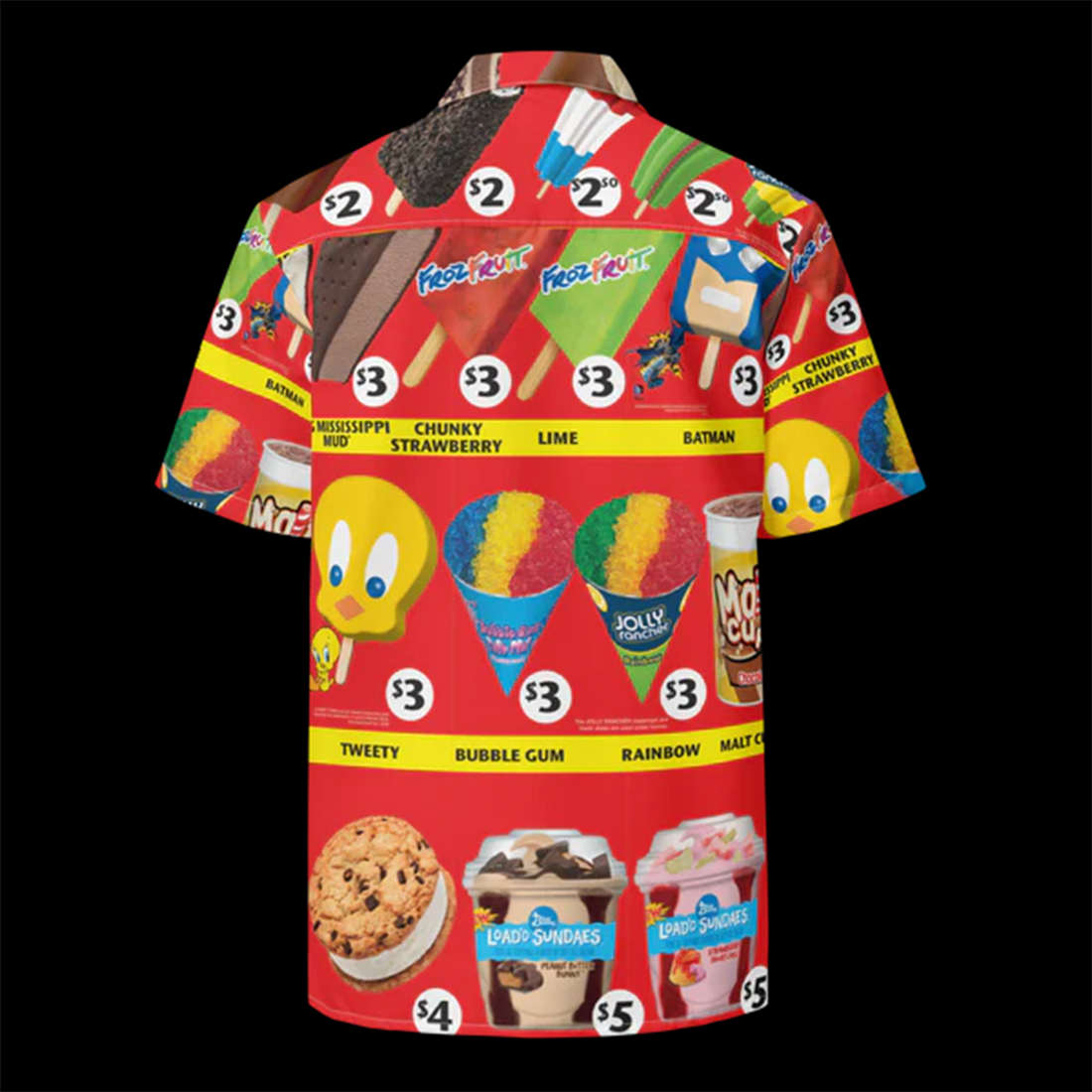 Ice Cream Aloha Shirt, Cute Sweet Treat Tropical Hawaiian Shirt for Summer
