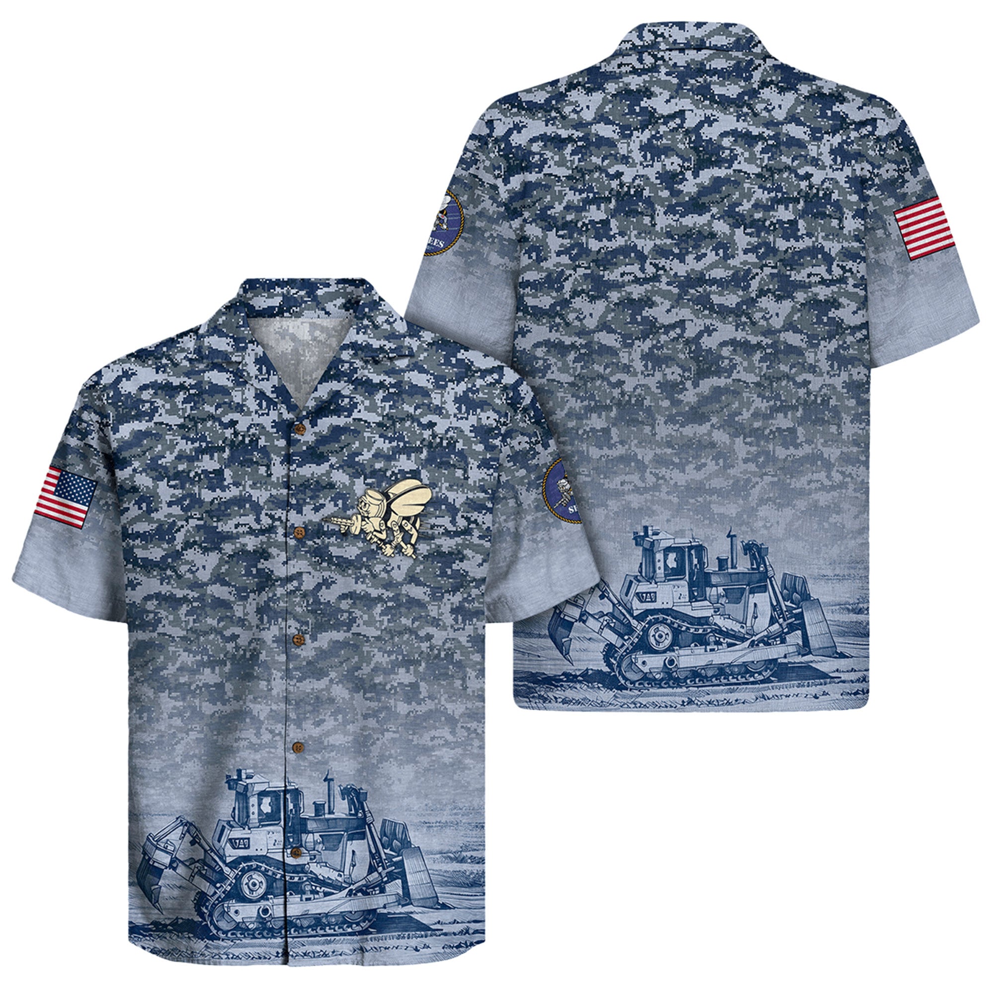 US Navy Seabees Shirt, 250th Anniversary United States