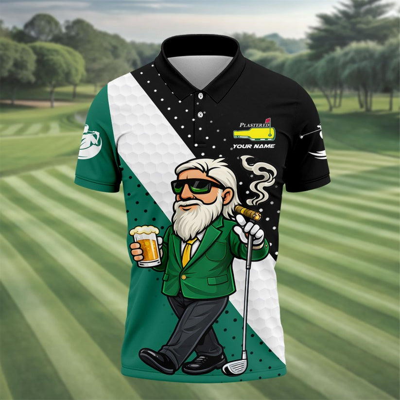 Golf Tournament Funny Polo Shirt for Men, Beer Golfer Shirt, Funny Golf Gift for Dad, Mens Golf Polo