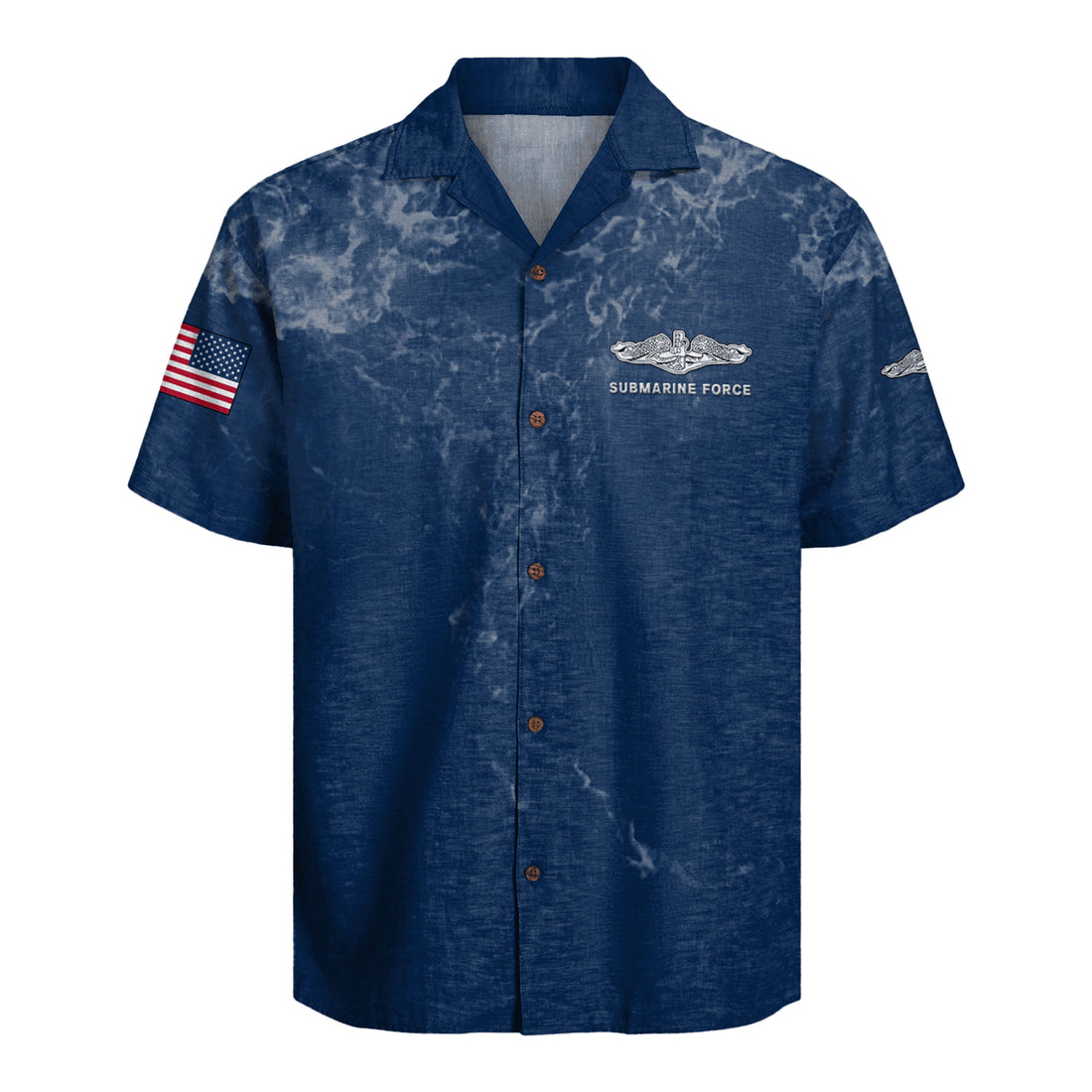 US Navy Submarine Hawaiian Shirt, 250th Anniversary Patriotic Aloha Shirt