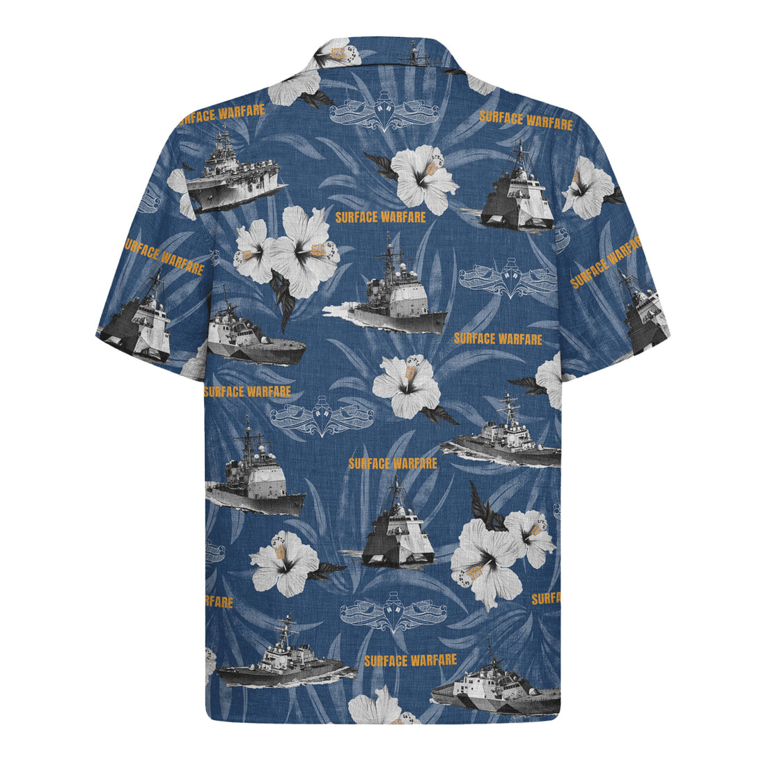 US Navy Surface Warfare Hawaiian Shirt, America 250 Years Patriotic Aloha Shirt