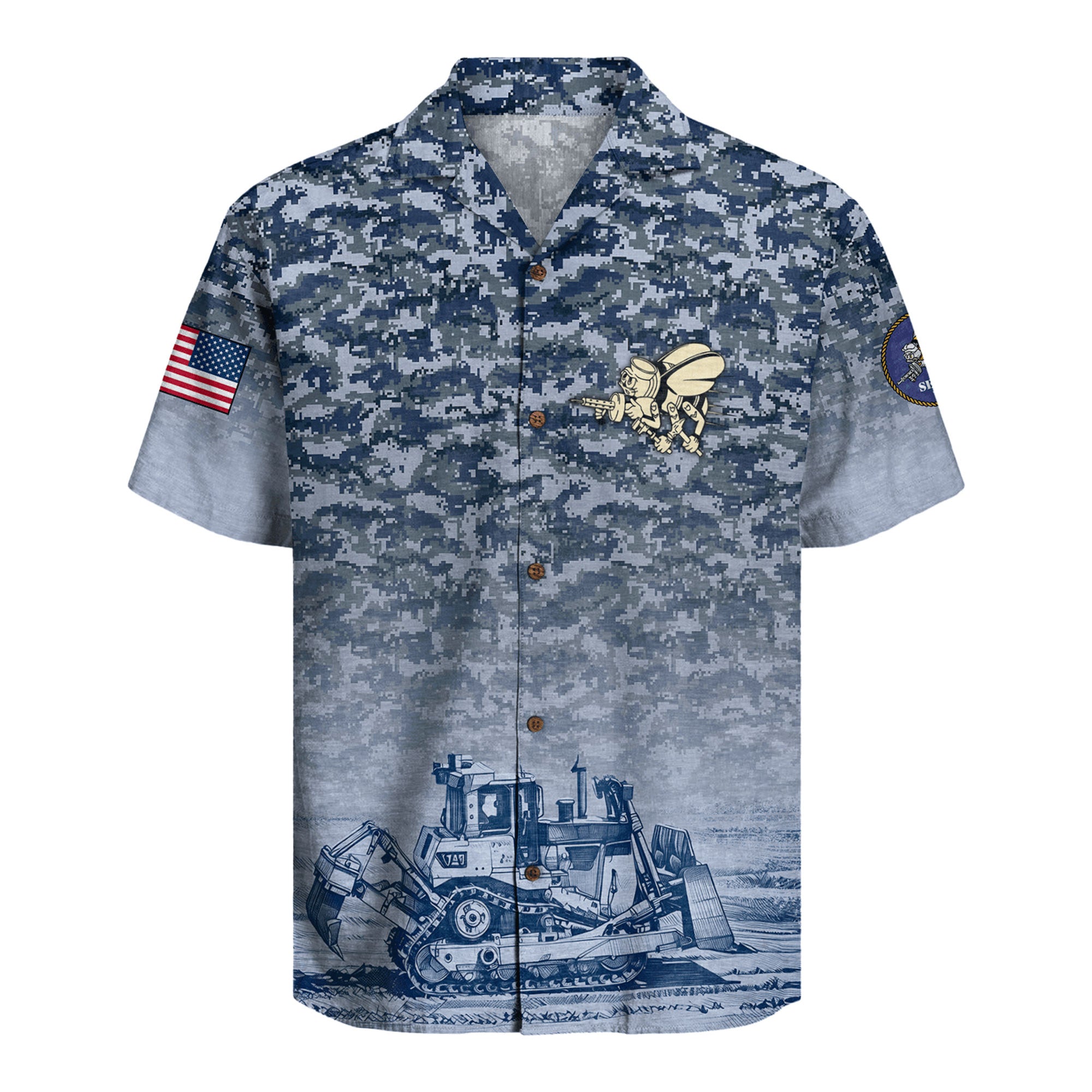 US Navy Seabees Shirt, 250th Anniversary United States