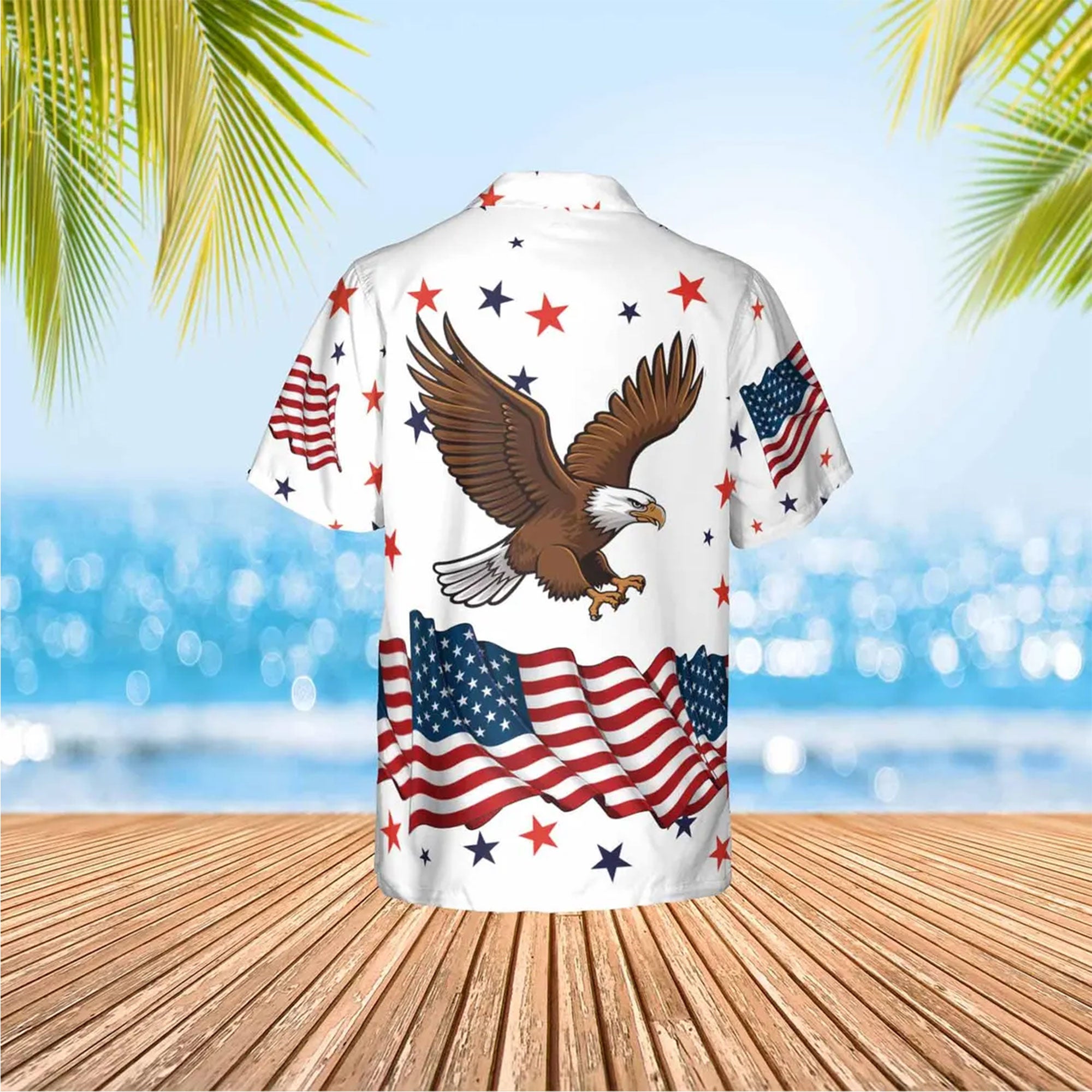 American 250th Anniversary Hawaiian Shirt, 1776–2026 Patriotic Aloha Shirt