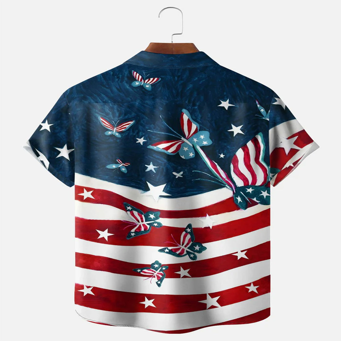 Bigfoot American Flag Golf Shirt, 250th Anniversary Patriotic Hawaiian Polo Shirt