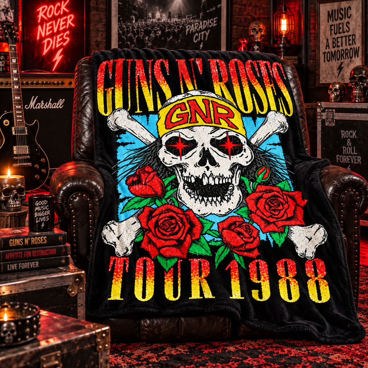 GN'R 10092026-13 Fleece Blanket