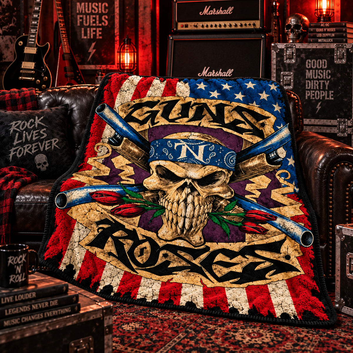 GN'R 10092026-16 Fleece Blanket