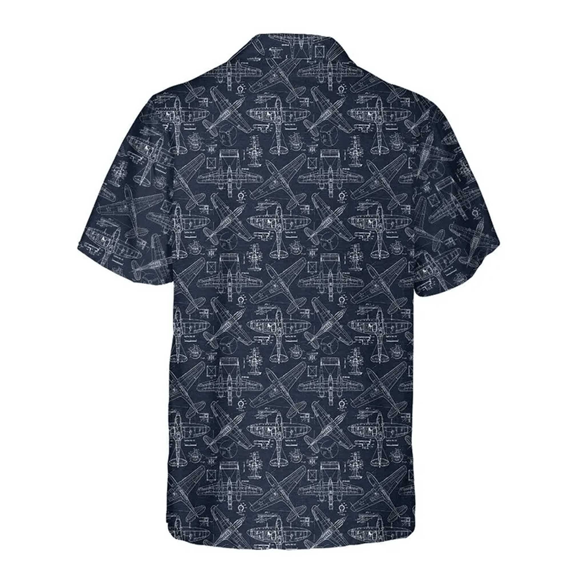 Aviation Hawaiian Shirt  Funny Airplane Aloha Shirt Pilot Gift Button Up for Airplane Lovers