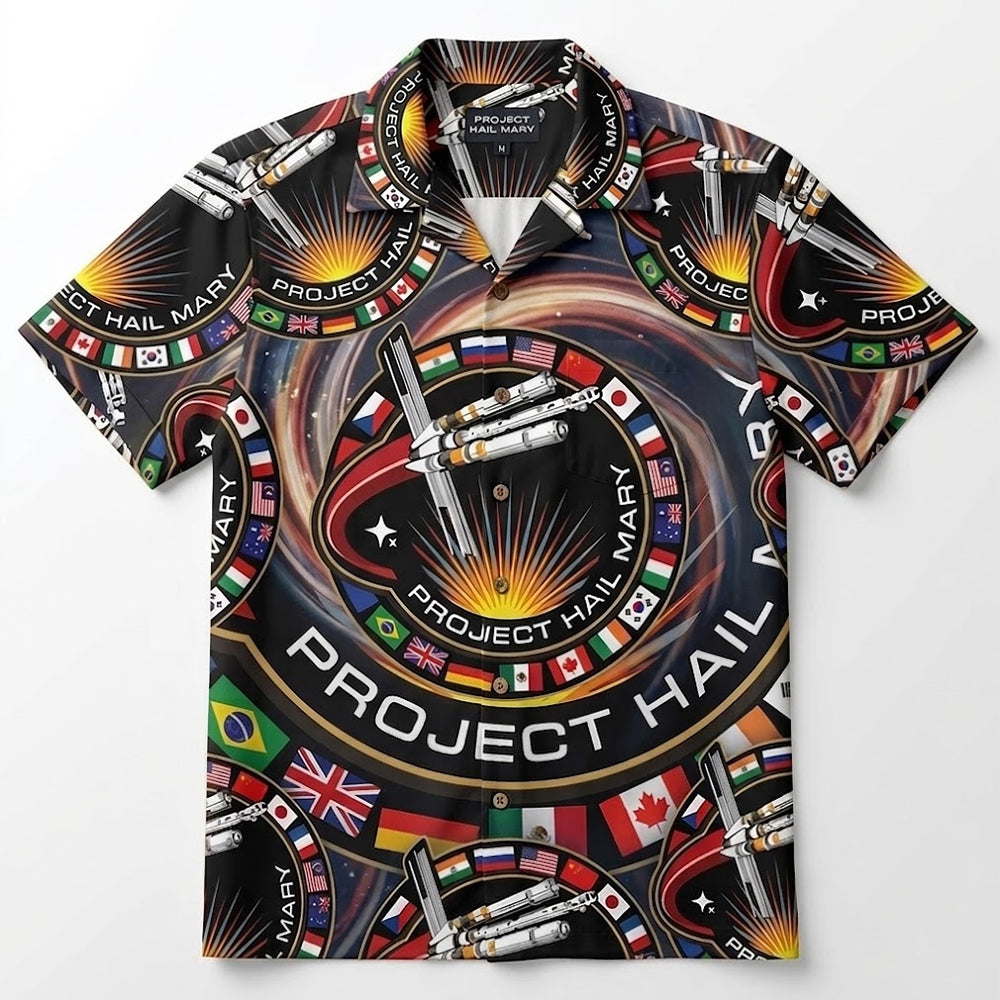 Project Hail Mary Ryland Grace Mission Patch Hawaiian Shirt, Sci-Fi Andy Weir Fan Gift 2026