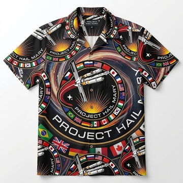 Project Hail Mary Ryland Grace Mission Patch Hawaiian Shirt, Sci-Fi Andy Weir Fan Gift 2026
