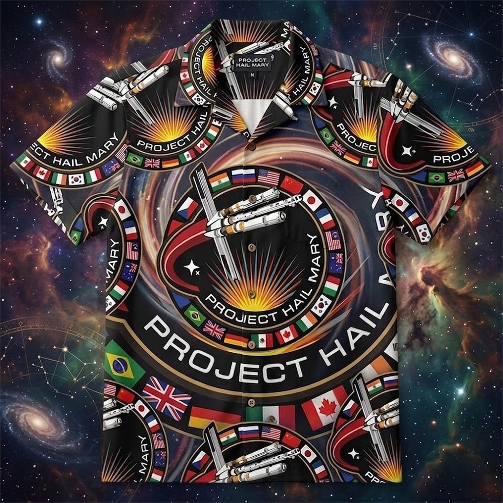 Project Hail Mary Ryland Grace Mission Patch Hawaiian Shirt, Sci-Fi Andy Weir Fan Gift 2026