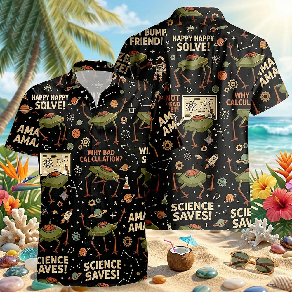 Rocky Alien Amaze Hawaiian Shirt, Project Hail Mary 2026 Sci-Fi Aloha Shirt, Space Theme Summer Gift