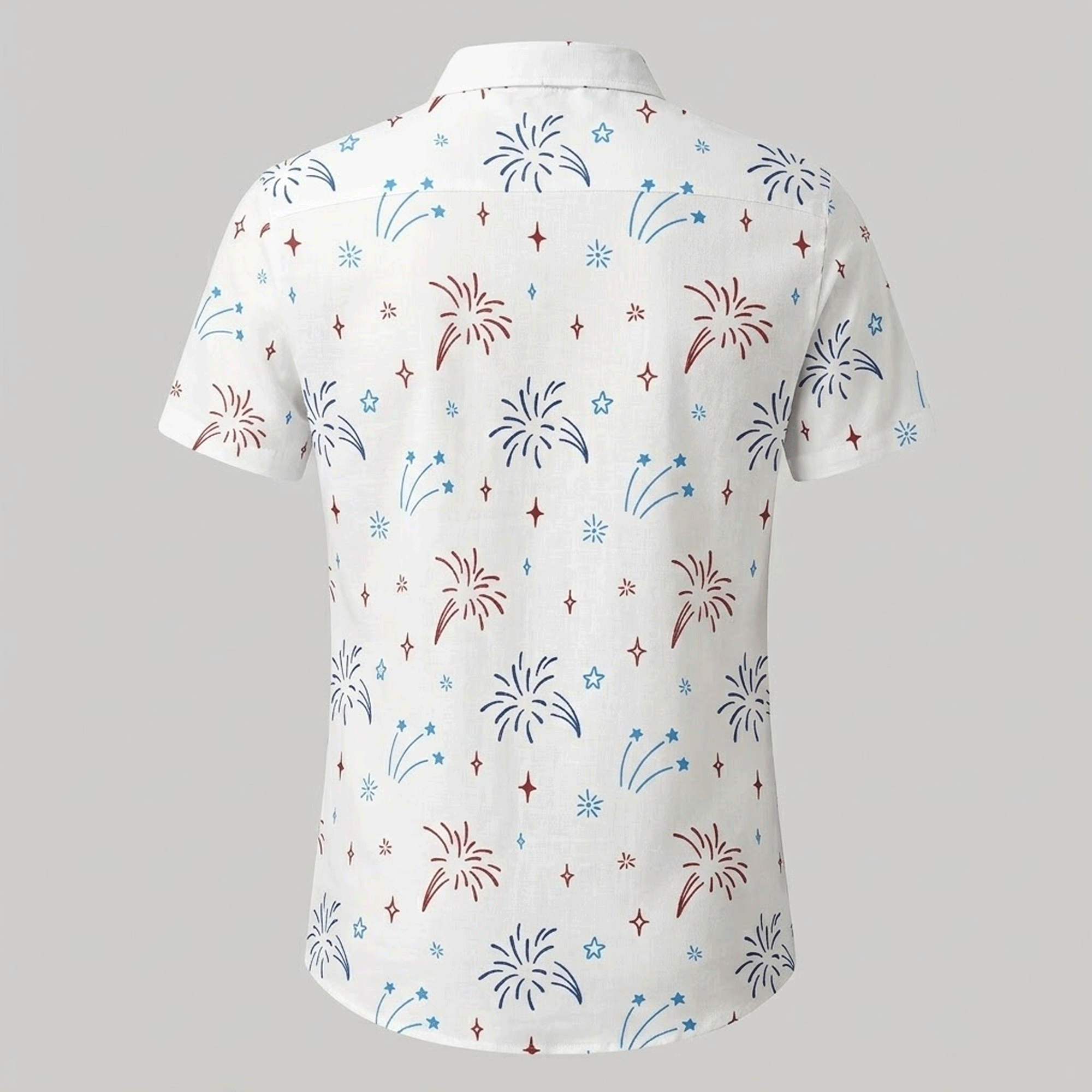 Meowica Personalized Hawaiian Shirt  Custom Cat Photo Aloha Button Down Patriotic Pet Lover Gift